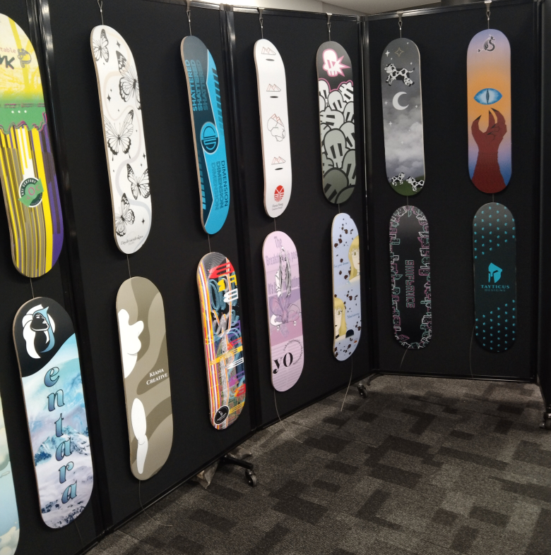 More skateboards.